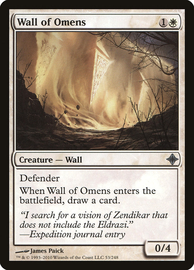 Wall of Omens [Rise of the Eldrazi] | Game Haven TX