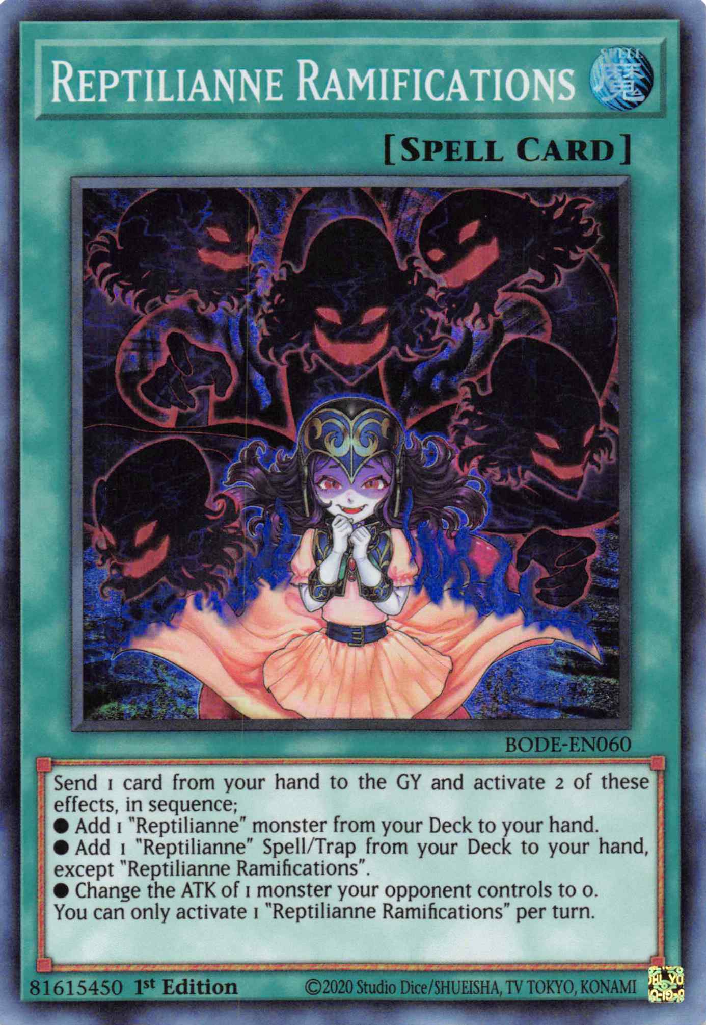 Reptilianne Ramifications [BODE-EN060] Super Rare | Game Haven TX