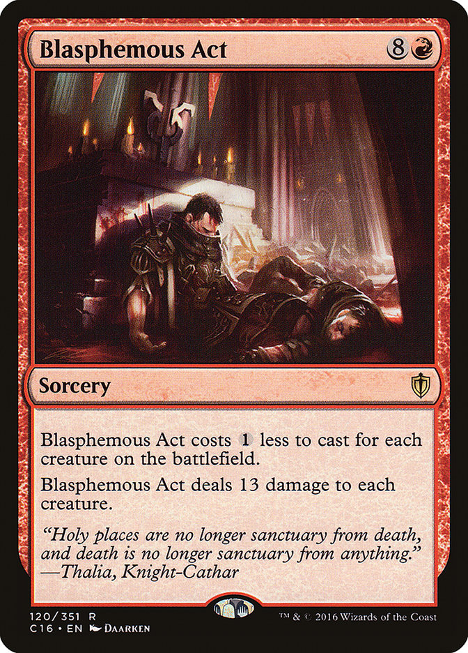 Blasphemous Act [Commander 2016] | Game Haven TX