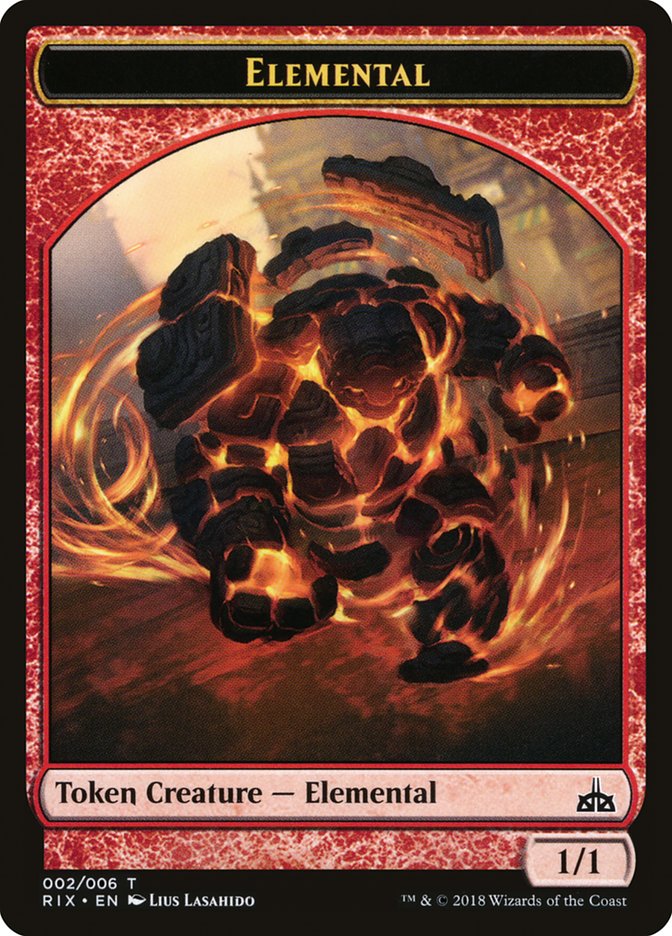 Elemental (002/006) [Rivals of Ixalan Tokens] | Game Haven TX