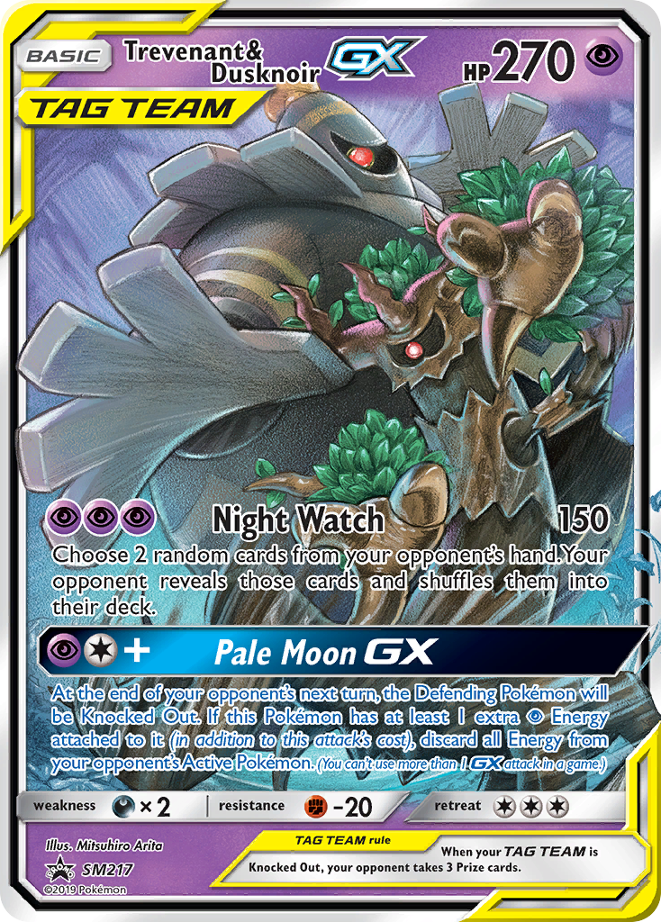 Trevenant & Dusknoir GX (SM217) [Sun & Moon: Black Star Promos] | Game Haven TX