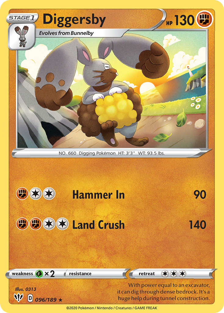 Diggersby (096/189) [Sword & Shield: Darkness Ablaze] | Game Haven TX