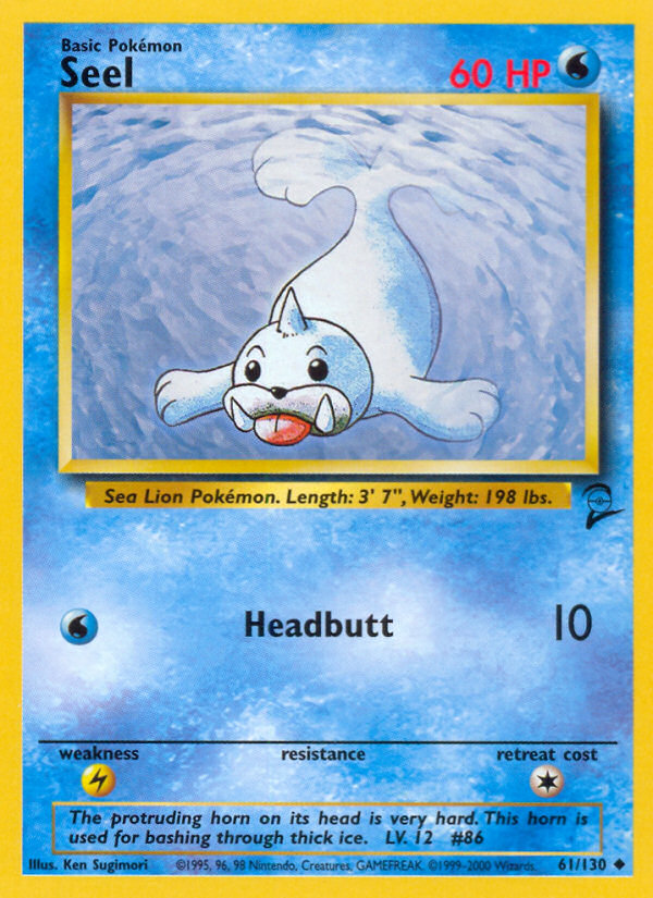 Seel (61/130) [Base Set 2] | Game Haven TX