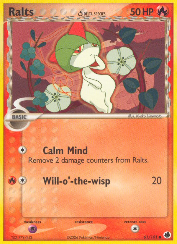 Ralts (61/101) (Delta Species) [EX: Dragon Frontiers] | Game Haven TX
