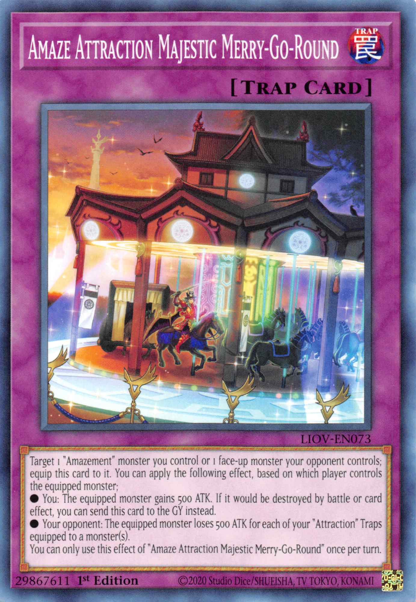 Amaze Attraction Majestic Merry-Go-Round [LIOV-EN073] Common | Game Haven TX