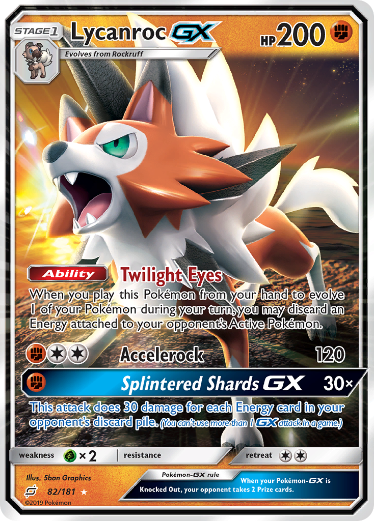 Lycanroc GX (82/181) [Sun & Moon: Team Up] | Game Haven TX