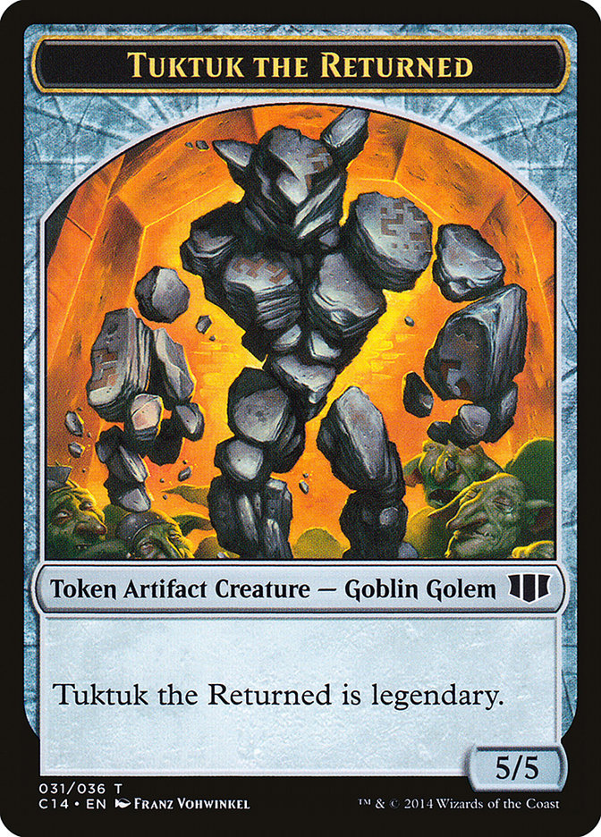 Daretti, Scrap Savant Emblem // Tuktuk the Returned Double-sided Token [Commander 2014 Tokens] | Game Haven TX