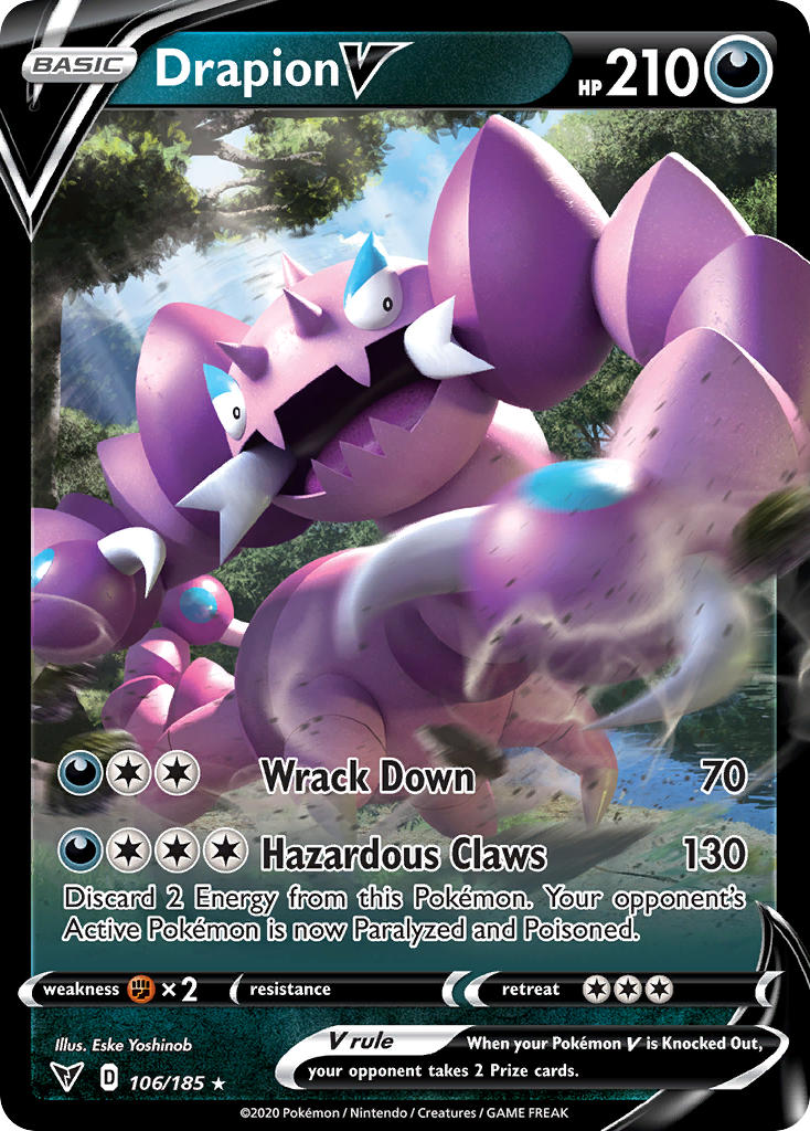 Drapion V (106/185) [Sword & Shield: Vivid Voltage] | Game Haven TX