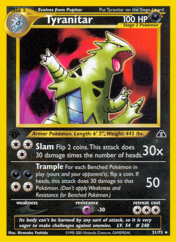 Tyranitar (31/75) [Neo Discovery 1st Edition] | Game Haven TX