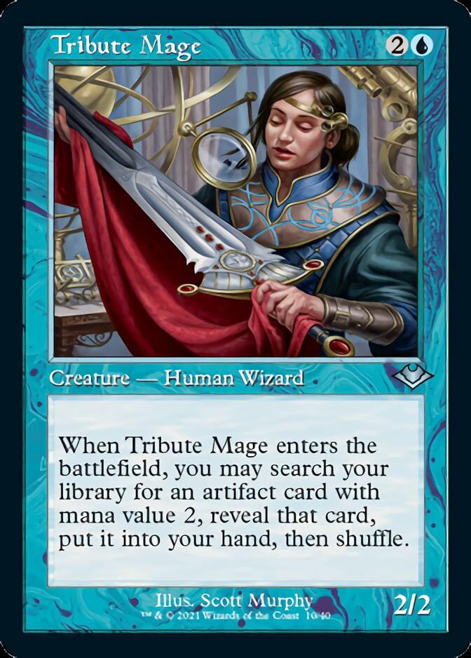 Tribute Mage (Retro Etched Foil) [Modern Horizons 2] | Game Haven TX