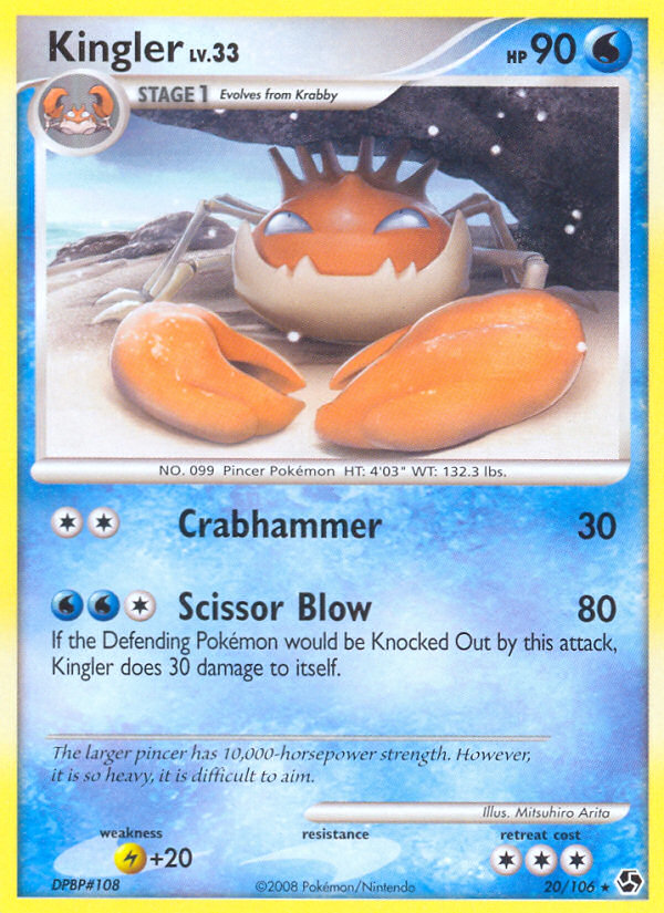 Kingler (20/106) [Diamond & Pearl: Great Encounters] | Game Haven TX