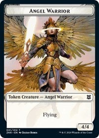 Angel Warrior // Construct Double-sided Token [Zendikar Rising Tokens] | Game Haven TX