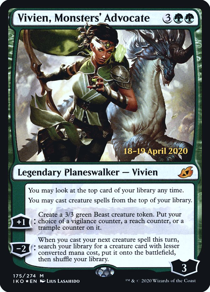 Vivien, Monsters' Advocate [Ikoria: Lair of Behemoths Promos] | Game Haven TX