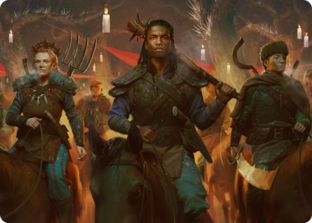 Candlelit Cavalry Art Card [Innistrad: Midnight Hunt Art Series] | Game Haven TX