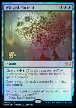 Winged Portent [Innistrad: Crimson Vow Prerelease Promos] | Game Haven TX