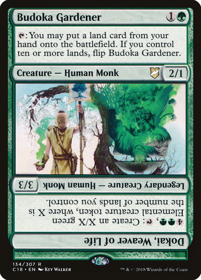 Budoka Gardener // Dokai, Weaver of Life [Commander 2018] | Game Haven TX