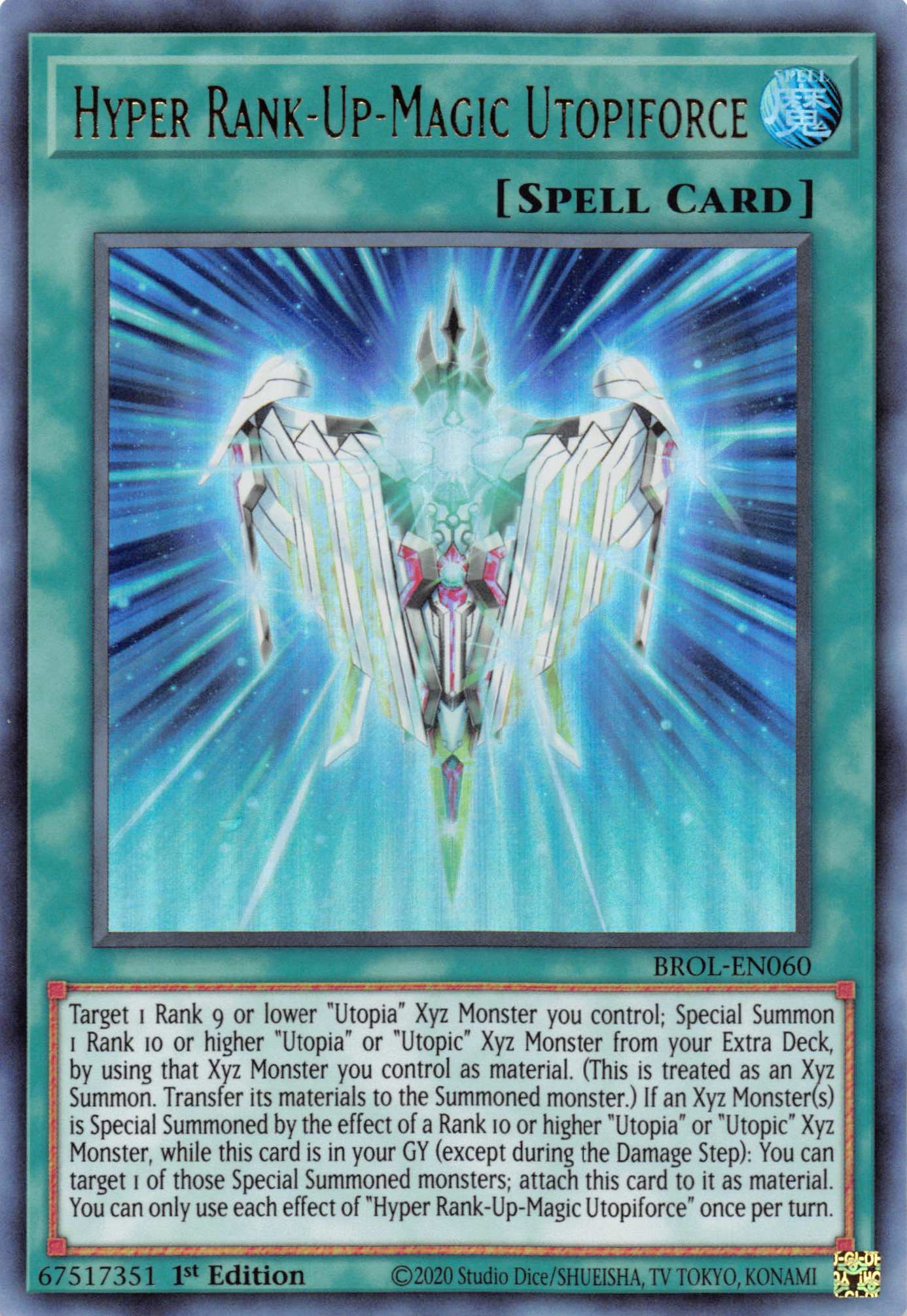 Hyper Rank-Up-Magic Utopiforce [BROL-EN060] Ultra Rare | Game Haven TX