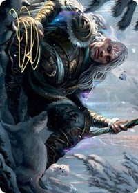 Jorn, God of Winter Art Card (Gold-Stamped Signature) [Kaldheim: Art Series] | Game Haven TX