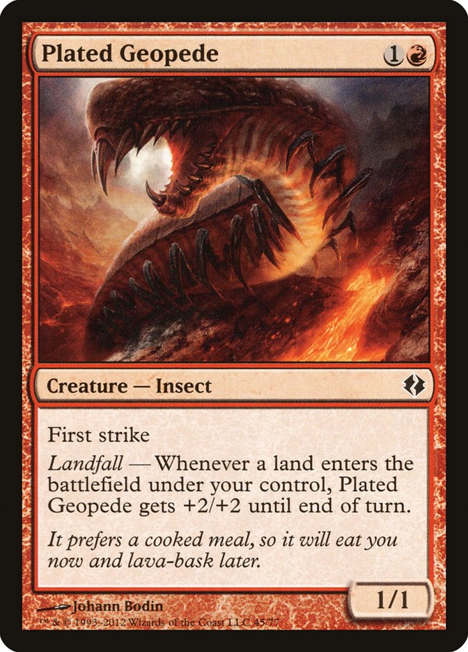 Plated Geopede [Duel Decks: Venser vs. Koth] | Game Haven TX