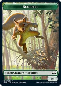 Squirrel // Thopter (008) Double-sided Token [Double Masters Tokens] | Game Haven TX