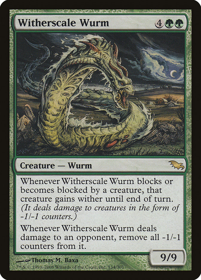 Witherscale Wurm [Shadowmoor] | Game Haven TX