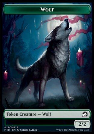 Wolf // Bird Double-sided Token [Innistrad: Midnight Hunt Tokens] | Game Haven TX