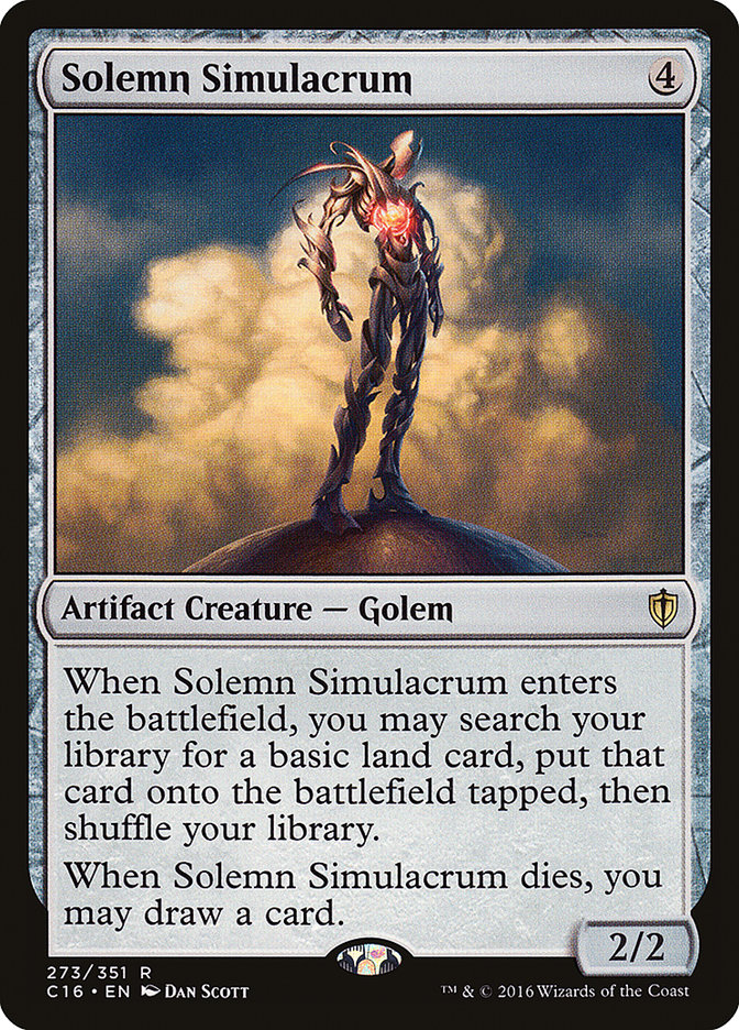 Solemn Simulacrum [Commander 2016] | Game Haven TX