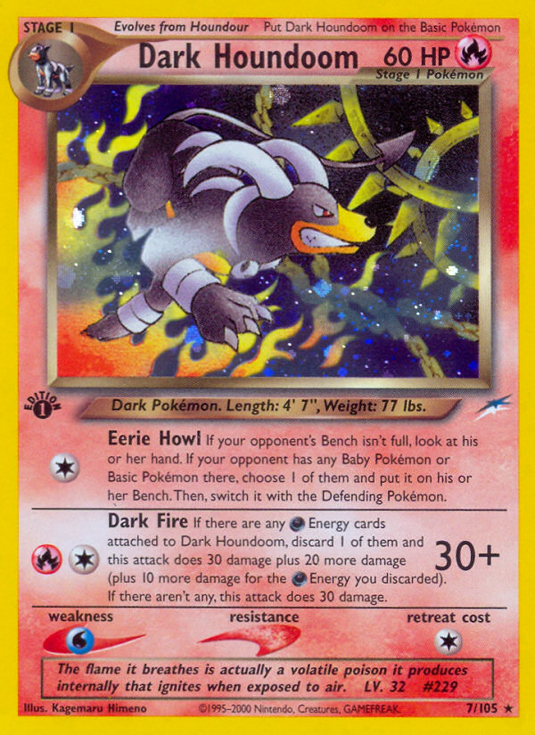 Dark Houndoom (7/105) [Neo Destiny 1st Edition] | Game Haven TX