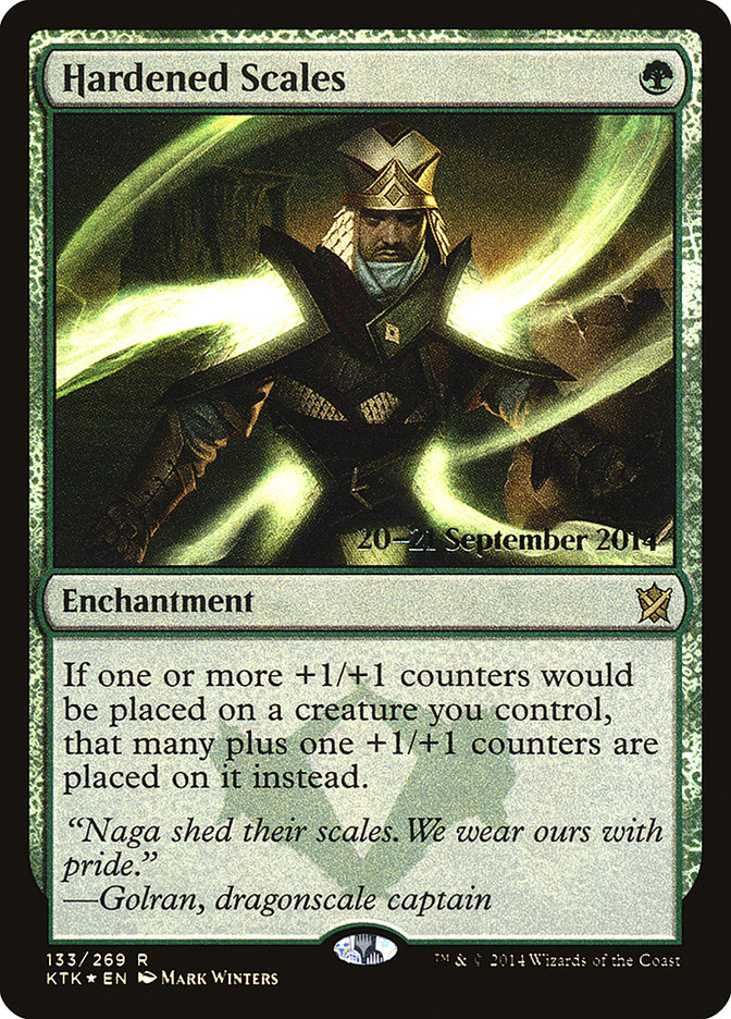 Hardened Scales [Khans of Tarkir Promos] | Game Haven TX