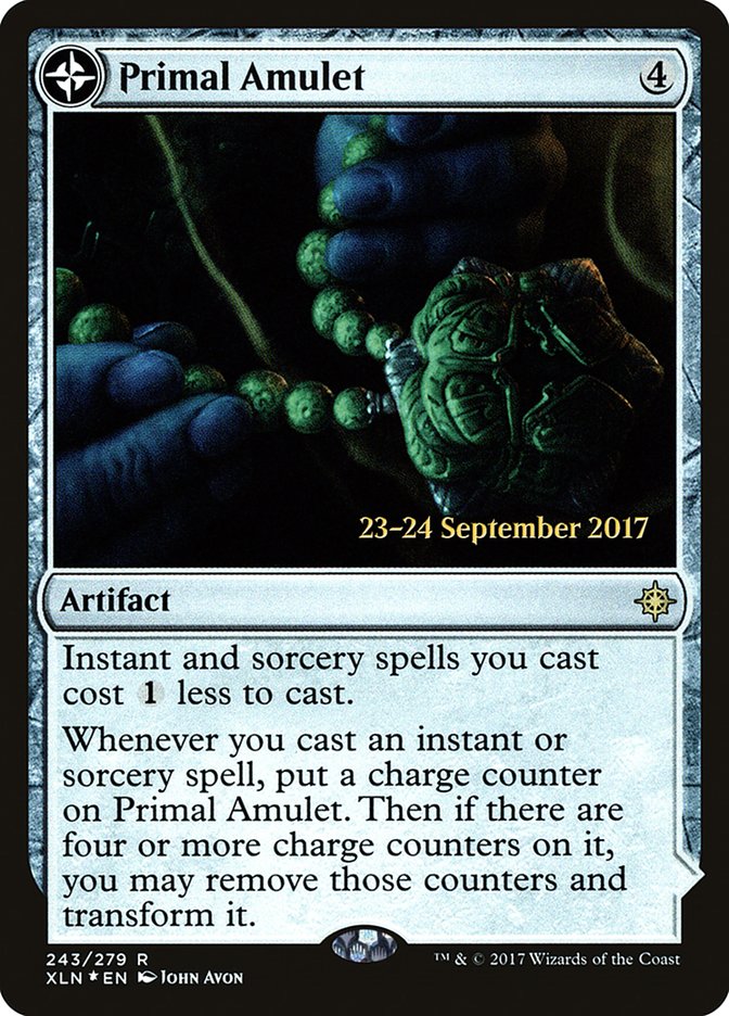 Primal Amulet // Primal Wellspring [Ixalan Promos] | Game Haven TX