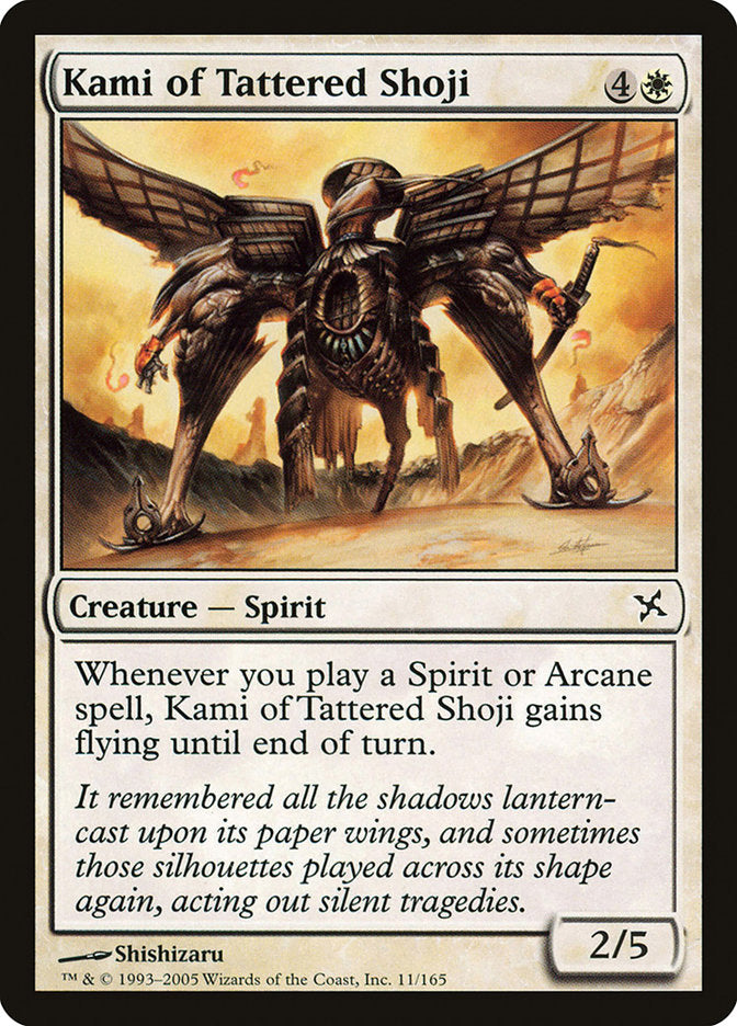 Kami of Tattered Shoji [Betrayers of Kamigawa] | Game Haven TX