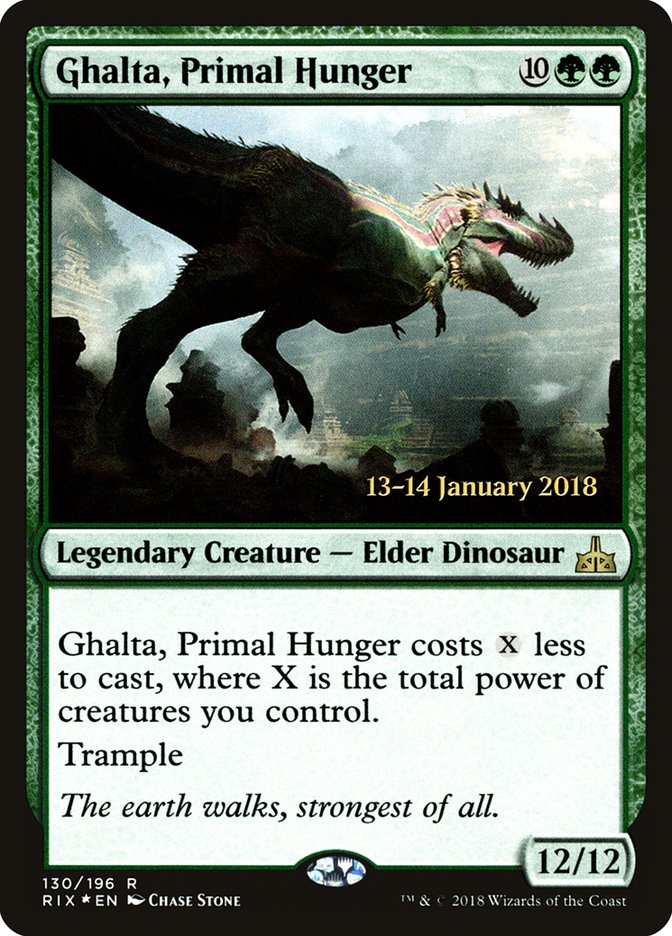 Ghalta, Primal Hunger [Rivals of Ixalan Prerelease Promos] | Game Haven TX