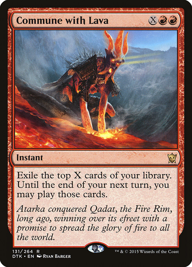 Commune with Lava [Dragons of Tarkir] | Game Haven TX
