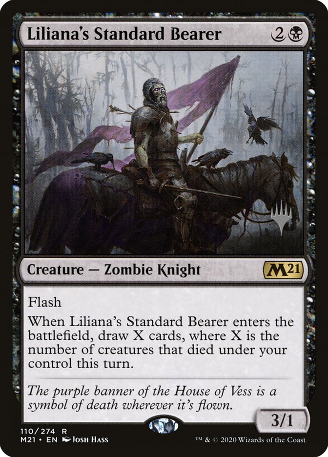 Liliana's Standard Bearer (Promo Pack) [Core Set 2021 Promos] | Game Haven TX