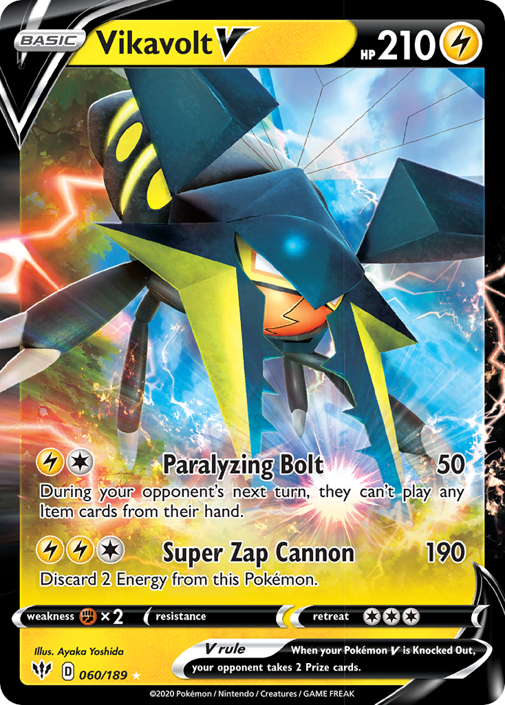 Vikavolt V (060/189) [Sword & Shield: Darkness Ablaze] | Game Haven TX