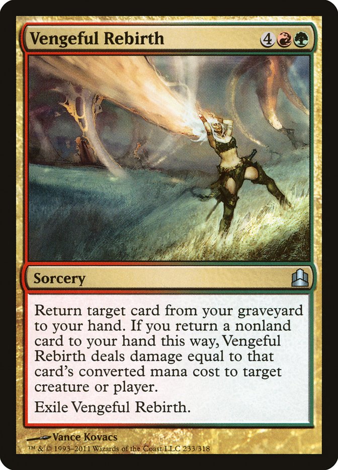 Vengeful Rebirth [Commander 2011] | Game Haven TX