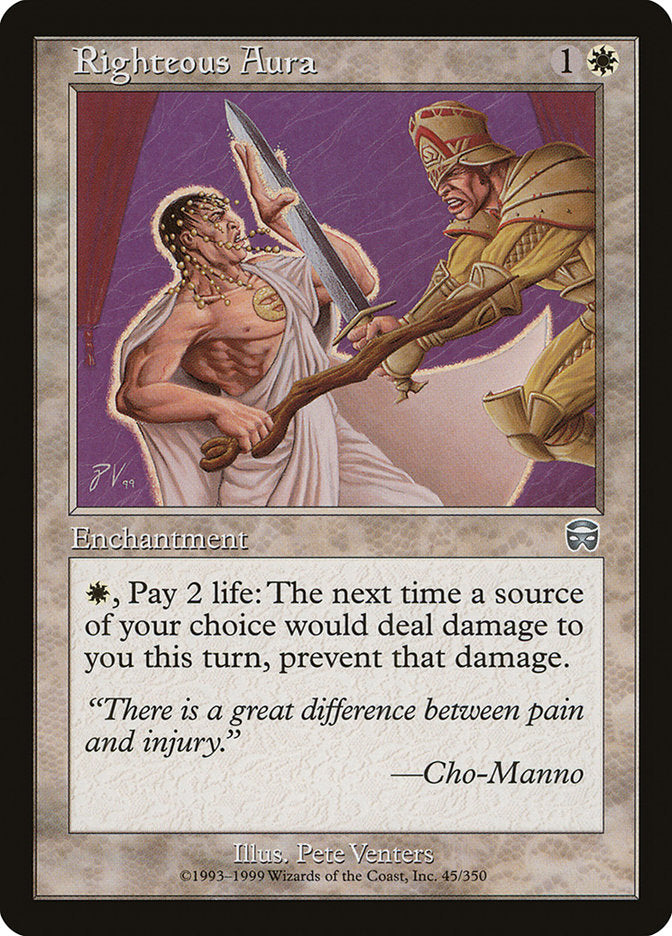 Righteous Aura [Mercadian Masques] | Game Haven TX