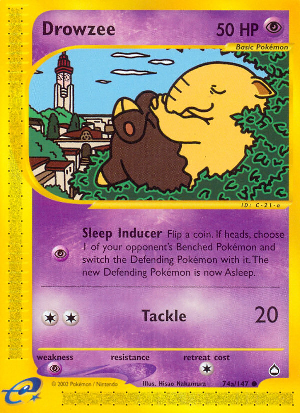 Drowzee (74b/147) [Aquapolis] | Game Haven TX