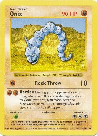 Onix (56/102) [Base Set Shadowless Unlimited] | Game Haven TX