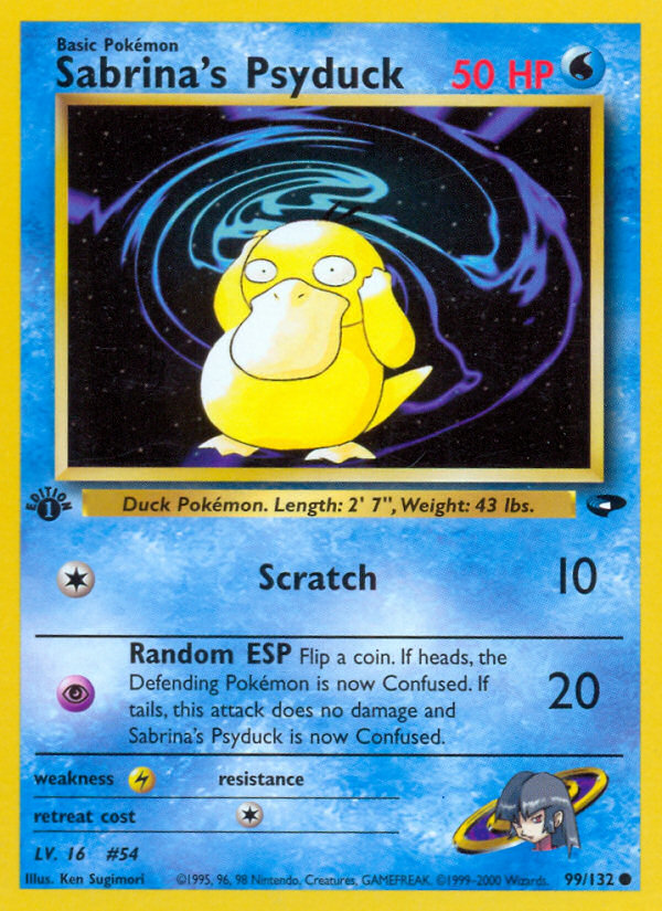 Sabrina's Psyduck (99/132) [Gym Challenge 1st Edition] | Game Haven TX