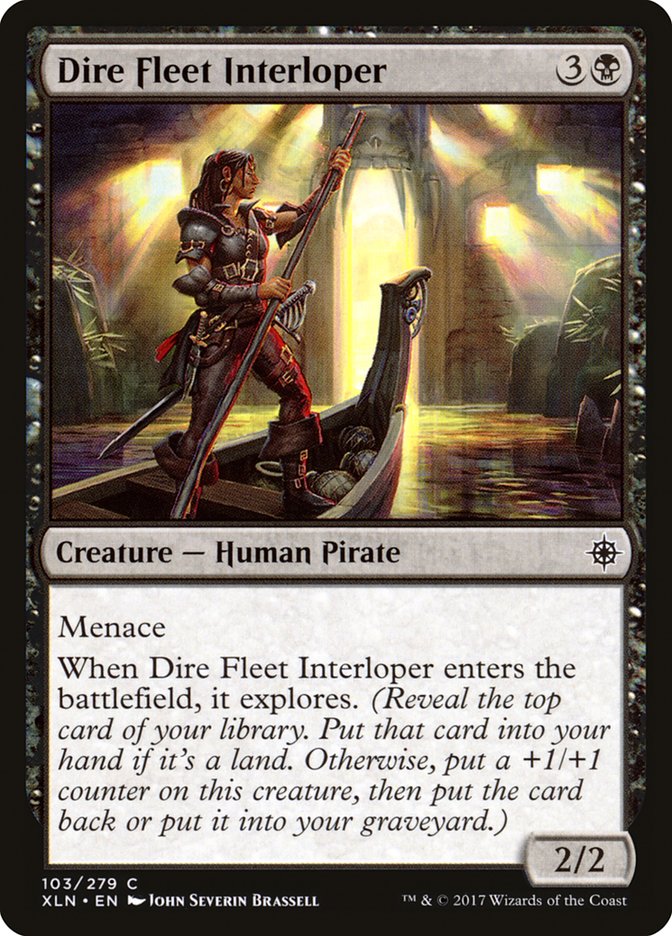 Dire Fleet Interloper [Ixalan] | Game Haven TX
