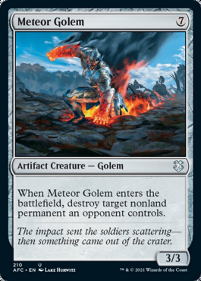 Meteor Golem [Dungeons & Dragons: Adventures in the Forgotten Realms Commander] | Game Haven TX