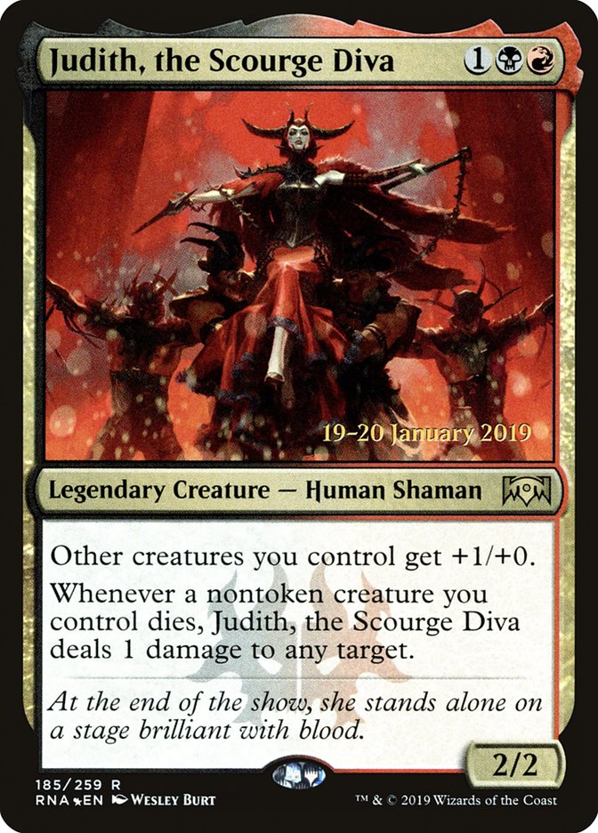 Judith, the Scourge Diva [Ravnica Allegiance Promos] | Game Haven TX