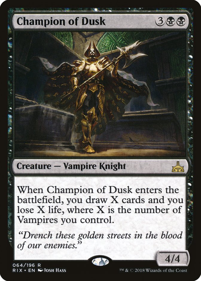 Champion of Dusk [Rivals of Ixalan] | Game Haven TX