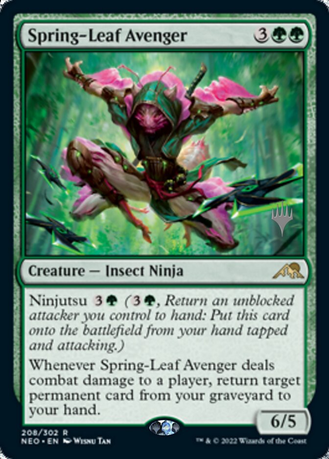 Spring-Leaf Avenger (Promo Pack) [Kamigawa: Neon Dynasty Promos] | Game Haven TX