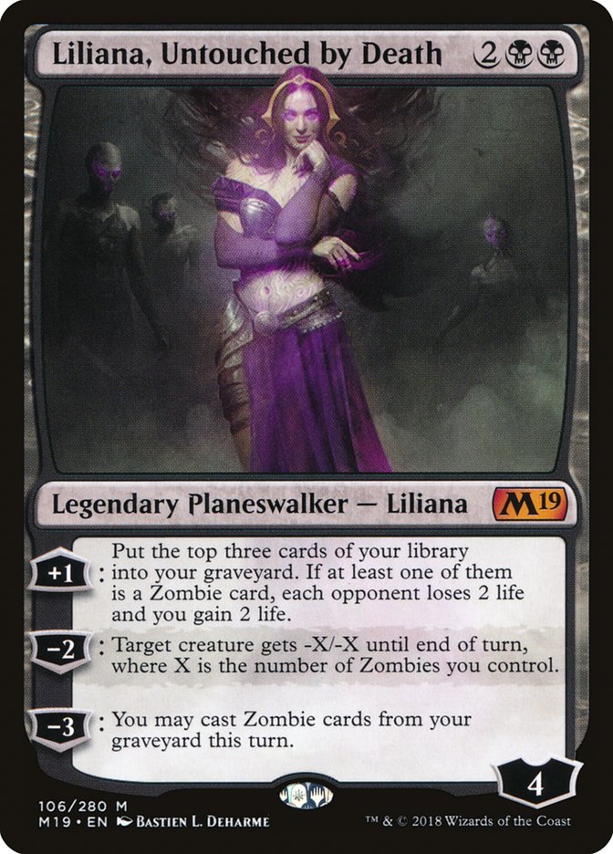 Liliana, Untouched by Death [Core Set 2019] | Game Haven TX