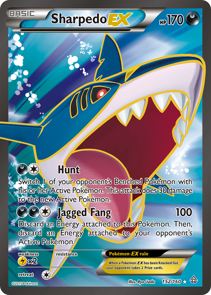 Sharpedo EX (152/160) [XY: Primal Clash] | Game Haven TX