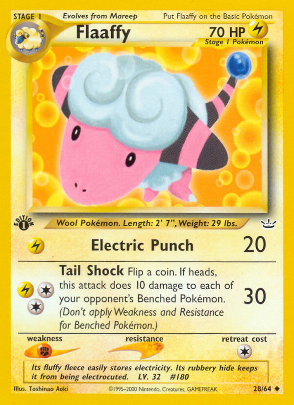 Flaaffy (28/64) [Neo Revelation 1st Edition] | Game Haven TX