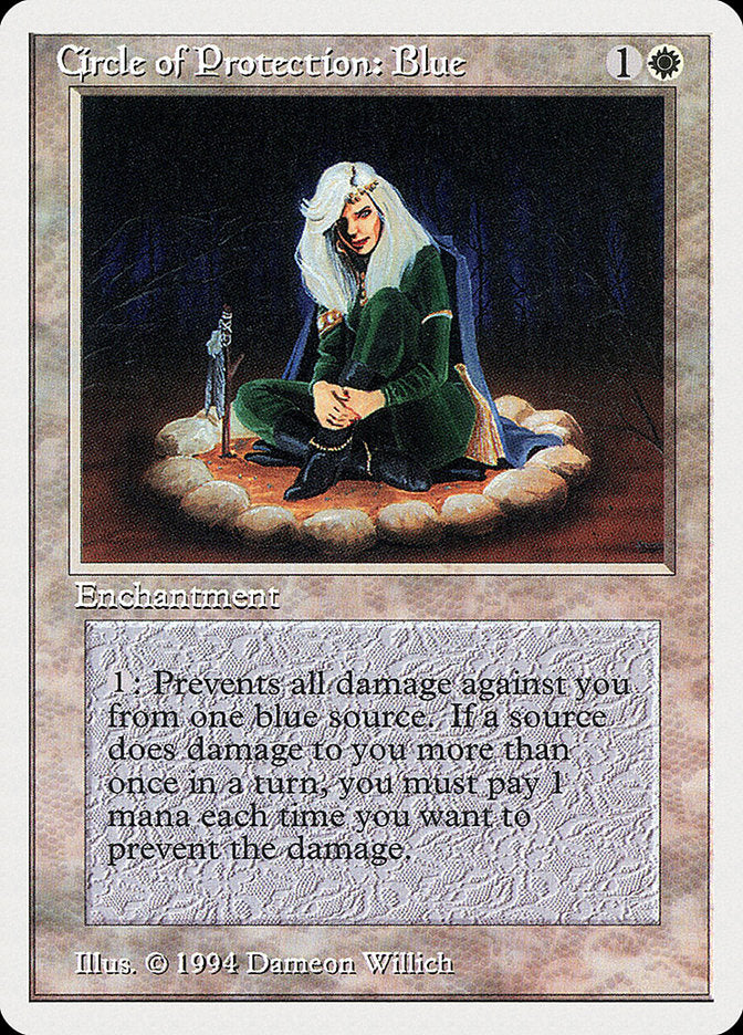 Circle of Protection: Blue [Summer Magic / Edgar] | Game Haven TX