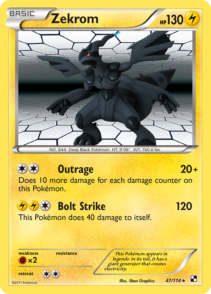 Zekrom (47/114) [Black & White: Base Set] | Game Haven TX